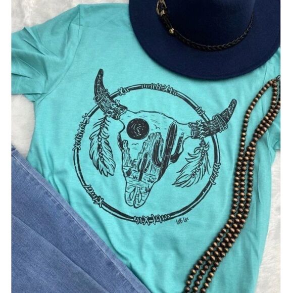 Turquoise Steerhead T-shirt   - Picture 1 of 1